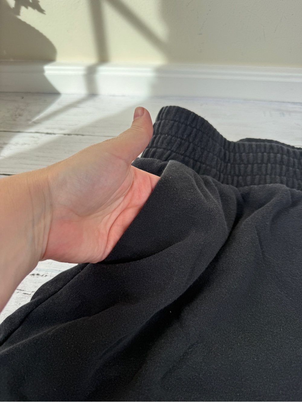 adidas Black Women's Athletic Shorts with Elastic Waist - Picture 3 of 3